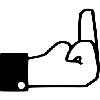 Samolepicí dekorace na vozidlo Samolepka fucklike na auto a motorku, tuning nálepka (5925)