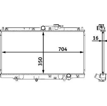 Chladič motoru Chladič, chlazení motoru MAHLE CR 202 000S