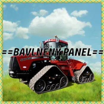 Panel bavlna - ZEMĚDĚLSKÉ STROJE-ZS01 Velikost: 15x15cm