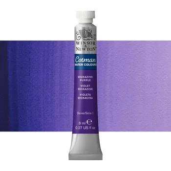 Vodová barva Akvarelová barva Winsor & Newton Cotman, 8 ml - Dioxazine Violet