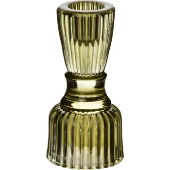 Svícen Skleněný svícen PATRICIA GREEN 5,1x10,2 cm zelený