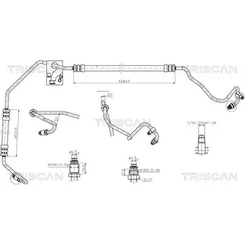 Čep řízení Hydraulická hadice, řízení TRISCAN 8516 25002