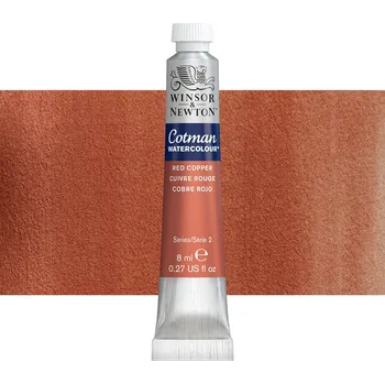 Vodová barva Akvarelová barva Winsor & Newton Cotman, 8 ml - Red Copper