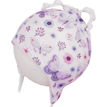 Kojenecká čepice ROCKINO Dívčí jarní a podzimní čepice, motýlci Varianta: 42cm