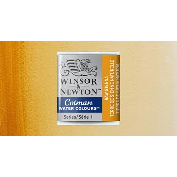 Výtvarná barva Akvarelová barva Winsor & Newton Cotman, půlpánvička - Raw Sienna