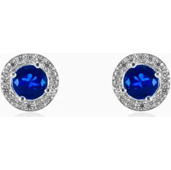 Náušnice Kulaté modré náušnice