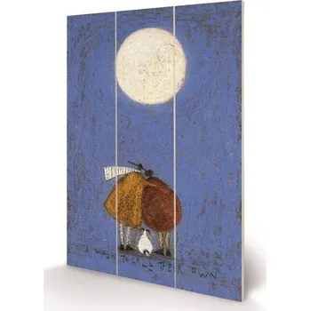 Obraz Dřevěný obraz Sam Toft - A Moon To Call Their Own