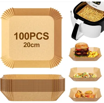 fritéza 100 x VLOŽKY DO VZDUCHOVÉ FRITÉZY AIRFRYER SADA 100 KS