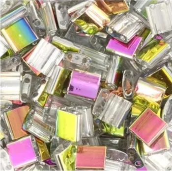 Šperk Miyuki Tila 5/5mm coating crystal vitrail (TL-4552)