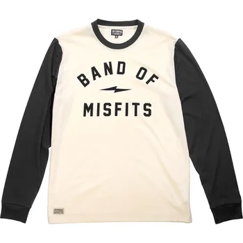 Fasthouse Capone Yarn Dye Long Sleeve Off White Black Velikost: M