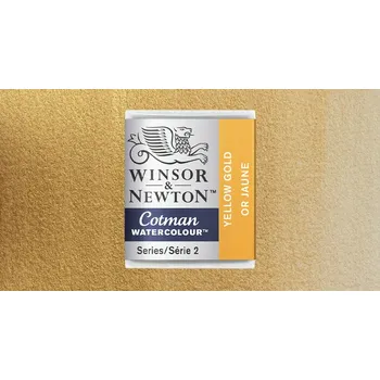 Vodová barva Akvarelová barva Winsor & Newton Cotman, půlpánvička - Yellow Gold