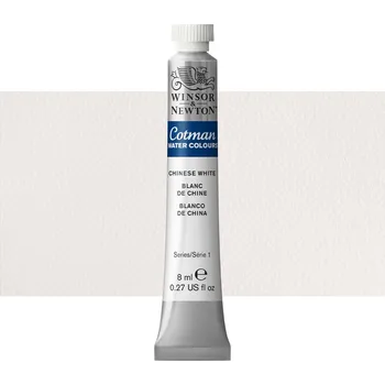 Vodová barva Akvarelová barva Winsor & Newton Cotman, 8 ml - Chinese White