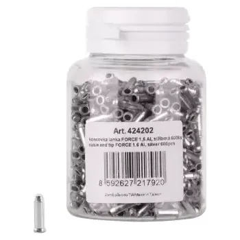 Lanko pro jízdní kolo Force koncovka řadícího lanka Al 1,6 mm stříbrná