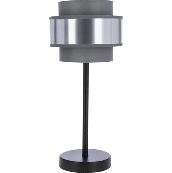 Lampička CANDELLUX Zajíc stolní lampa černá 1x60W E27 stínidlo šedá+stříbrná