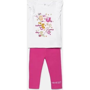 Kojenecká souprava Kojenecká sada Guess bílá barva, A5GG10 K6YW4 A5GG10.K6YW4.PPYA 00X, vel. 68-76