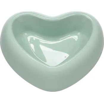 Miska pro psa 750ml Flamingo miska Pandor ve tvaru srdce, zelená