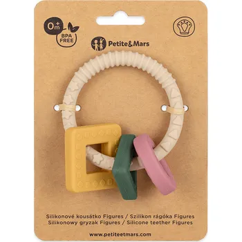 PETITE&MARS Kousátko silikonové Figures 0m+