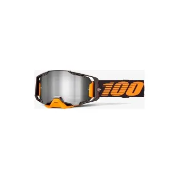 Motocyklové brýle Mx Brýle 100% Armega Acosta / HiPER® Mirror Silver Lens