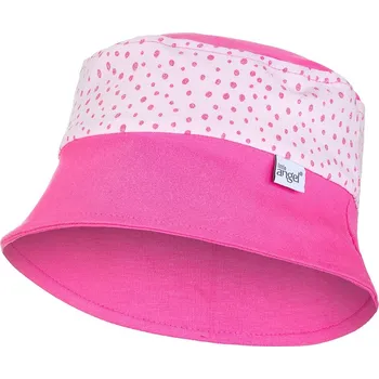 Klobouk LITTLE ANGEL Klobouk tenký Outlast® 3 | 42-44 cm tm.růžová/růžová-puntík lesk