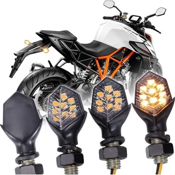 Směrový světlomet JMTBNO 4ks LED motocyklová směrová světla 12V 9 LED univerzální 2835 SMD mini vodotěsná M8 s