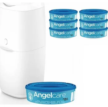 Koš na pleny ANGELCARE Koš na pleny Classic + 1 kazeta + náhradní kazety 6 ks