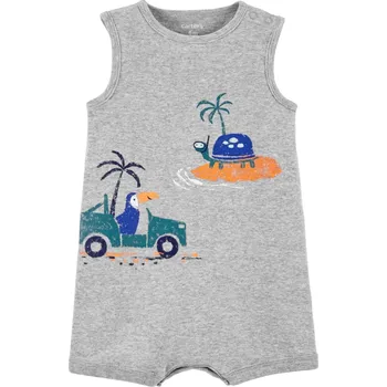 Kojenecký overall CARTER'S Overal letní Tropical Grey chlapec NB/ vel. 56