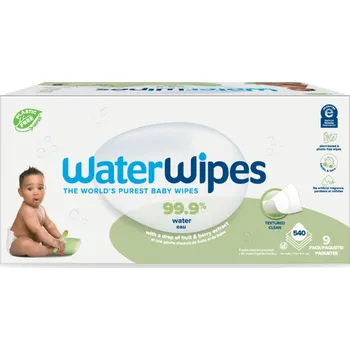 Vlhčený ubrousek 9x WATERWIPES Ubrousky vlhčené bez obsahu plastů Soapberry 60 ks (540 ks)