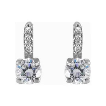 Náušnice Náušnice z bílého zlata