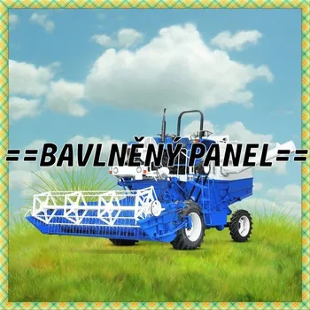 Panel bavlna - ZEMĚDĚLSKÉ STROJE-ZS12 Velikost: 15x15cm