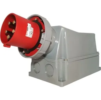 Elektrická zásuvka SEZ DK Nástěnná přívodka 400 V, IP 67, 125 A, 5-pól