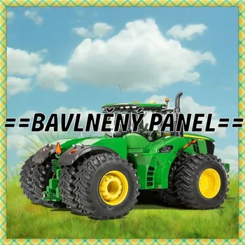 Panel bavlna - ZEMĚDĚLSKÉ STROJE-ZS08 Velikost: 15x15cm