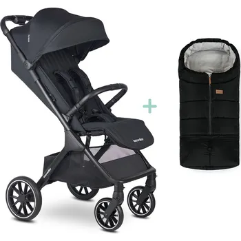 Kočárek EASYWALKER Kočárek sportovní Jackey2 XL Midnight Black + PETITE&MARS fusak Jibot ZDARMA