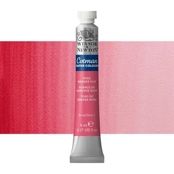Vodová barva Akvarelová barva Winsor & Newton Cotman, 8 ml - Rose Madder