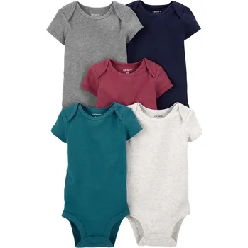 Kojenecký body CARTER'S Body krátký rukáv Solid chlapec LBB 5ks NB/ vel. 56