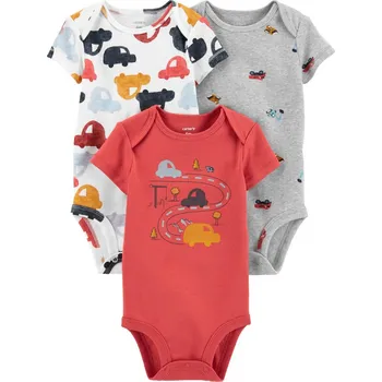 Kojenecký body CARTER'S Body krátký rukáv Cars kluk 3ks 3m