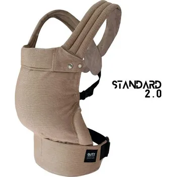 Přeprava dětí Qusy nosítko Standard 2.0 - Walnut Twill bambus - set nosítko + hrudní pásek + slintáčky