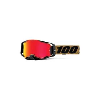 Motocyklové brýle Mx Brýle 100% Armega Glory / HiPER® Mirror Red Lens