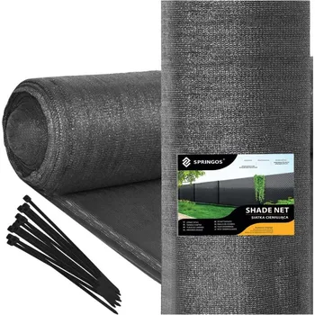 zahradní zástěna Stínící tkanina 150cm x 50m 95% zastínění SPRINGOS SN0062 světle grafitová