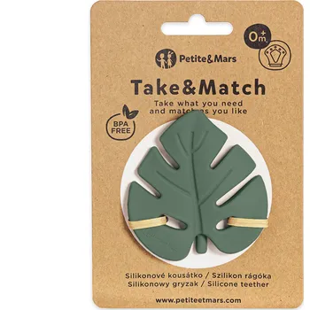 PETITE&MARS Kousátko silikonové TAKE&MATCH Misty Green 0m+