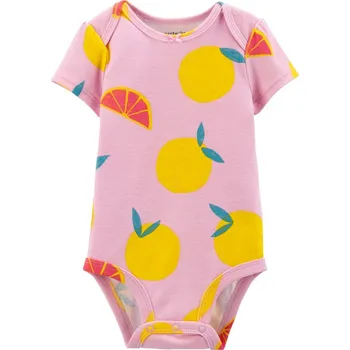 Kojenecký body CARTER'S Body krátký rukáv Purple Lemon holka 3m