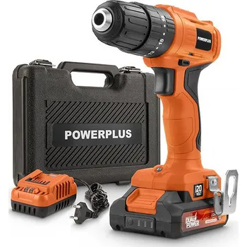 Vrtačka POWERPLUS Šroubovák / vrtačka AKU s příklepem 20V SET POWDPO1110 (1 × 2 Ah)