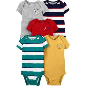 Kojenecký body CARTER'S Body krátký rukáv Stripe chlapec LBB 5ks NB/ vel. 56