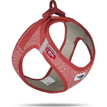 Postroj pro psa CURLI Postroj pro psy se sponou Merino vlna Red XS, 3-5 kg