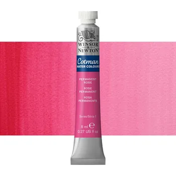 Vodová barva Akvarelová barva Winsor & Newton Cotman, 8 ml - Pernament Rose