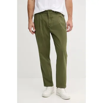Pánské kalhoty Kalhoty United Colors of Benetton pánské, zelená barva, 462SUF04K 78X, vel. 48