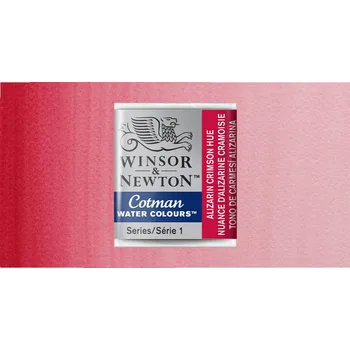 Vodová barva Akvarelová barva Winsor & Newton Cotman, půlpánvička - Alizarin Crimson Hue