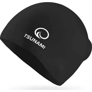 Vodní sport TSUNAMI UNISEX černá plavecká čepice