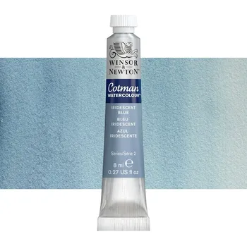 Vodová barva Akvarelová barva Winsor & Newton Cotman, 8 ml - Iridescent Blue