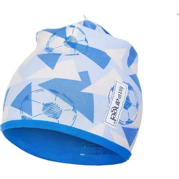Čepice Little Angel Čepice podšitá Outlast® - různé barvy Velikost: 4 | 45-48 cm, Vzor: šedomodrá míč/modrá royal