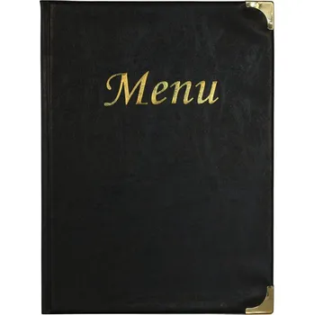 Jídelní lístek BASIC A4, černá